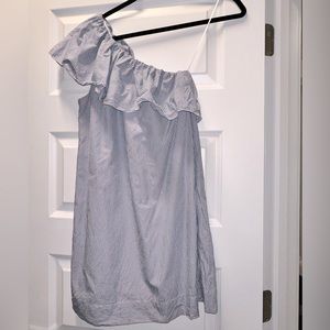 Abercrombie & Fitch one shoulder striped dress